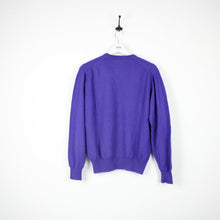 Load image into Gallery viewer, Vintage FRED PERRY Knit Sweatshirt Purple | Small
