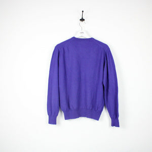Vintage FRED PERRY Knit Sweatshirt Purple | Small