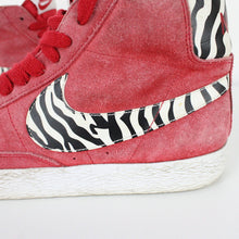 Load image into Gallery viewer, Womens NIKE Blazer Zebra Trainers Red | UK 5
