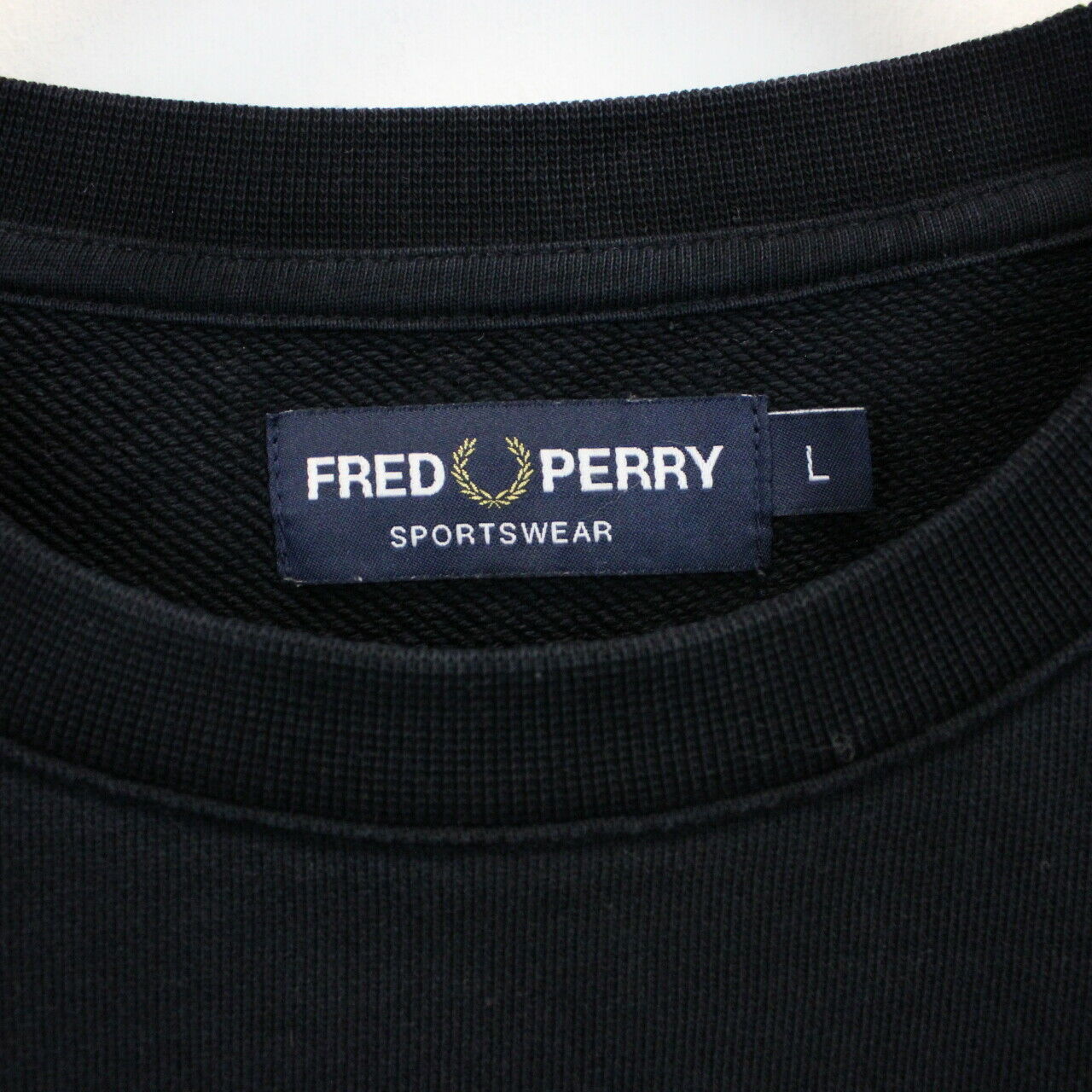 FRED PERRY Sweatshirt Navy Blue | Large