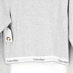 Womens CALVIN KLEIN Hoodie Grey | Medium