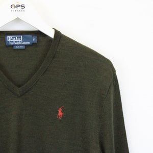 RALPH LAUREN Knit Sweatshirt Green | Small