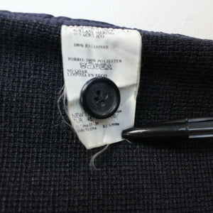 BURBERRYS 90s Mac Coat Navy Blue | Large