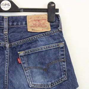 Womens LEVIS 501 Shorts Dark Blue | W28