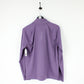Womens NIKE 1/4 Zip Sweatshirt Purple | Large