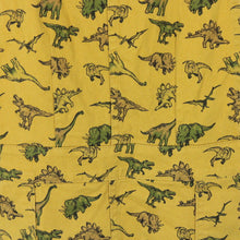 Load image into Gallery viewer, Womens Dinosaur Pinafore Dress Yellow | Medium
