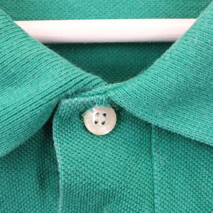 BURBERRY Polo Shirt Green | Large
