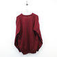 CHEMISE LACOSTE 90s Knit Sweatshirt Red | XXL