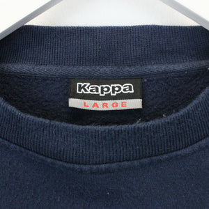 KAPPA 00s Sweatshirt Navy Blue | Large