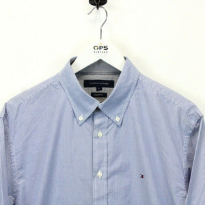 TOMMY HILFIGER 90s Shirt Blue | Large