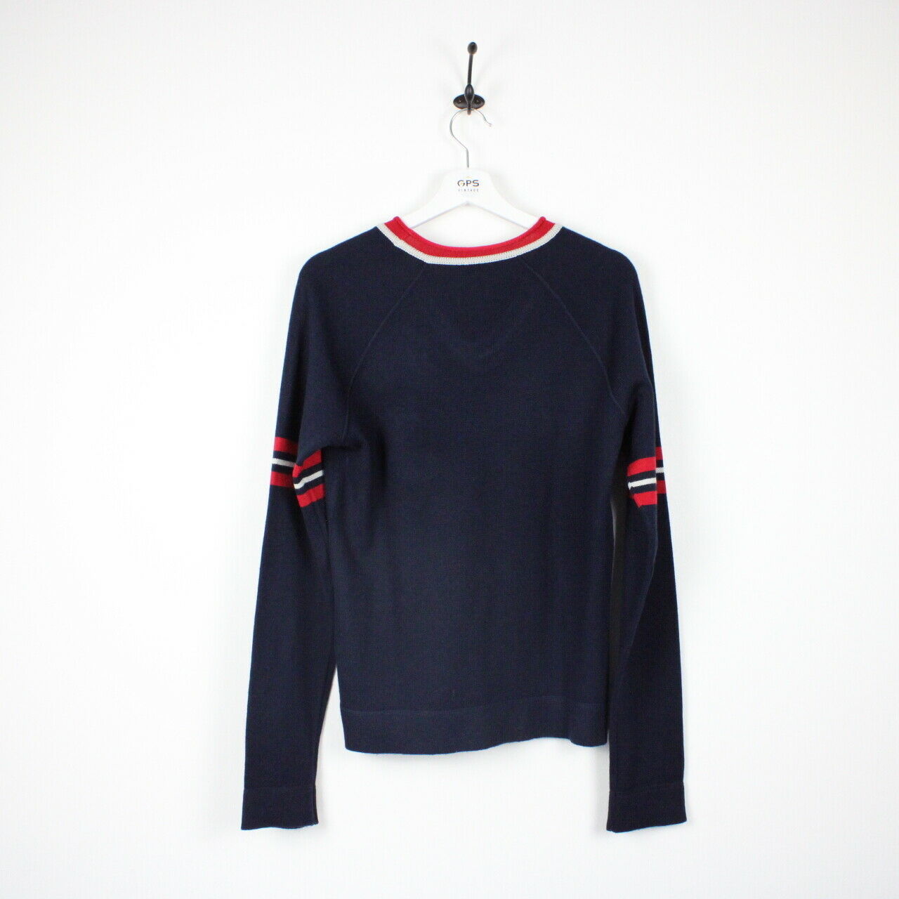 Womens ARMANI Knit Sweatshirt Navy Blue | Medium