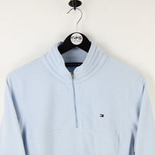 Load image into Gallery viewer, Womens TOMMY HILFIGER 00s 1/4 Zip Fleece Blue | Large

