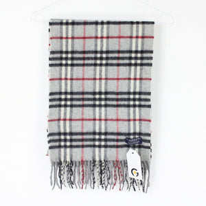 BURBERRY 00s Nova Check Scarf | Grey