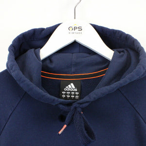 ADIDAS Hoodie Navy Blue | Medium