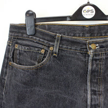 Load image into Gallery viewer, LEVIS 501 Jeans Black Charcoal | W38 L28
