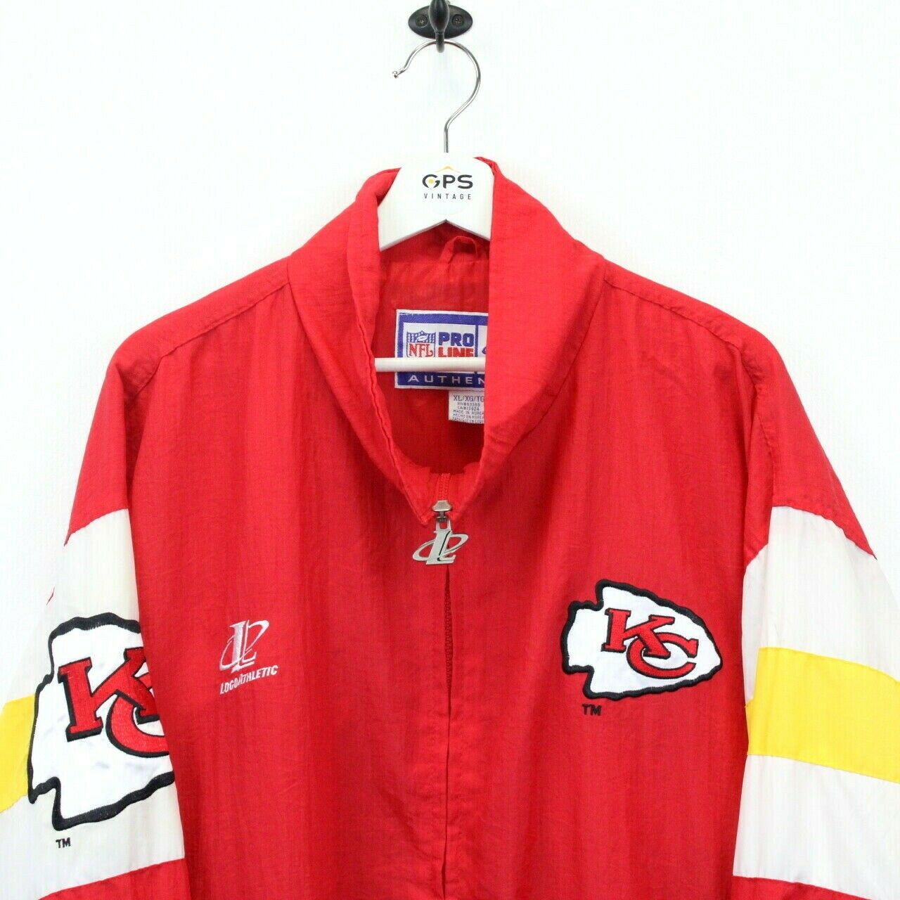 NFL 90s Kansas City CHIEFS Jacket Red | XL