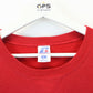 NCAA RUSSELL ATHLETIC 90s Wisconsin BADGERS Sweatshirt Red | Large