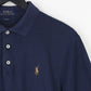 Mens RALPH LAUREN Polo Shirt Navy Blue | Medium