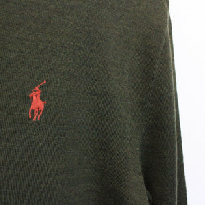 RALPH LAUREN Knit Sweatshirt Green | Small