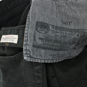 Mens LEVIS 501 Big E Jeans Black | W34 L32