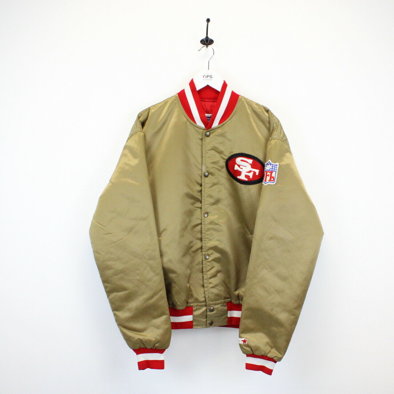 Vintage 90s STARTER San Francisco 49ers Jacket Gold | XL