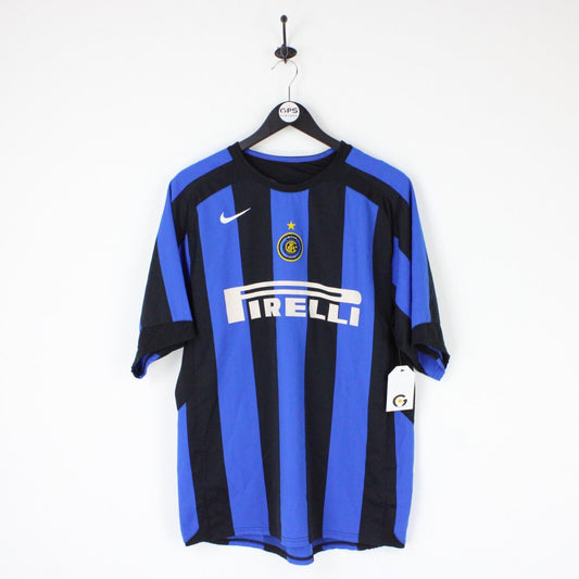 Mens NIKE INTER MILAN 2005 Home Shirt Blue | Large