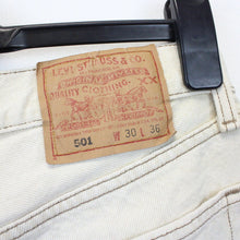 Load image into Gallery viewer, Womens LEVIS 501 Jeans Beige | W30 L28
