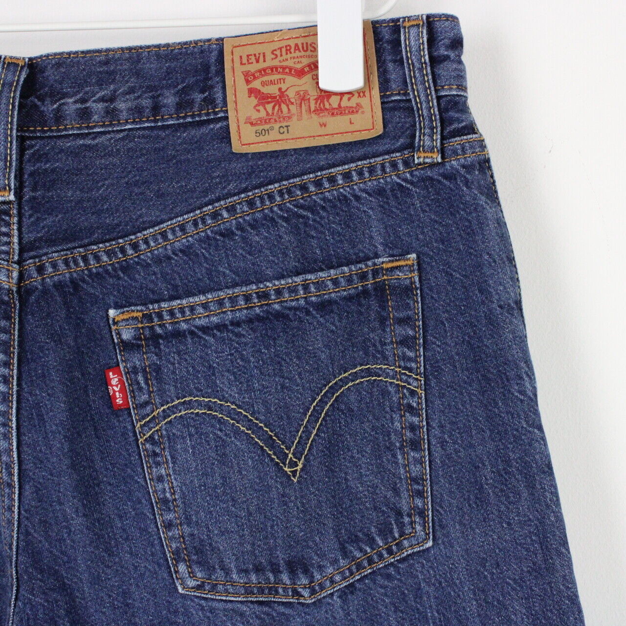 Mens LEVIS 501 CT Jeans Mid Blue | W32 L30