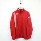 ADIDAS 00s 1/4 Zip Sweatshirt Red | Medium