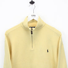 Load image into Gallery viewer, RALPH LAUREN 90s 1/4 Zip Sweatshirt Yellow | Medium
