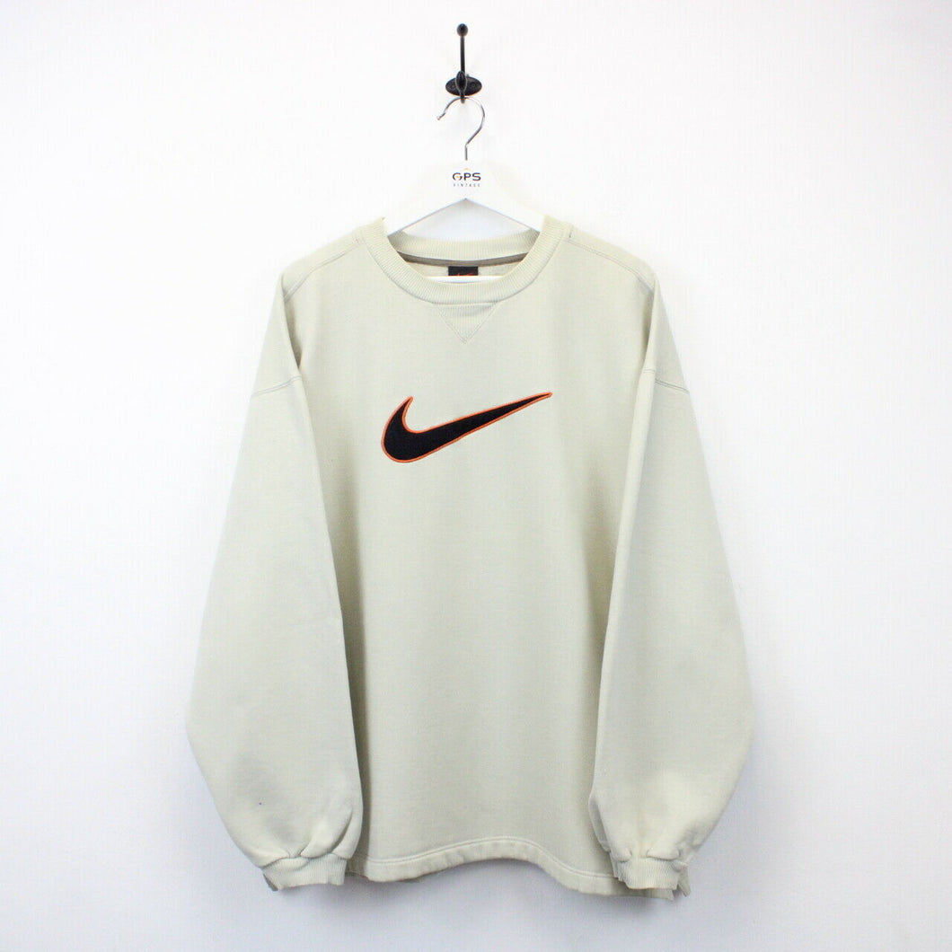 NIKE 90s Sweatshirt Beige | XL