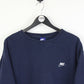 NIKE Sweatshirt Navy Blue | XXL