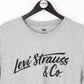 Mens LEVIS STRAUSS T-Shirt Grey | Medium