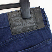 Load image into Gallery viewer, LEVIS 501 Jeans Navy Blue | W36 L34
