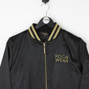 Womens ROCAWEAR Varsity Jacket Black | Medium