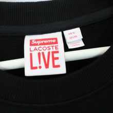 Load image into Gallery viewer, SUPREME LACOSTE Sweatshirt Black | XL
