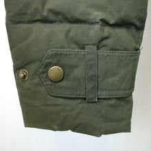 Load image into Gallery viewer, Womens BARBOUR Waxed Down Jacket Green | Medium
