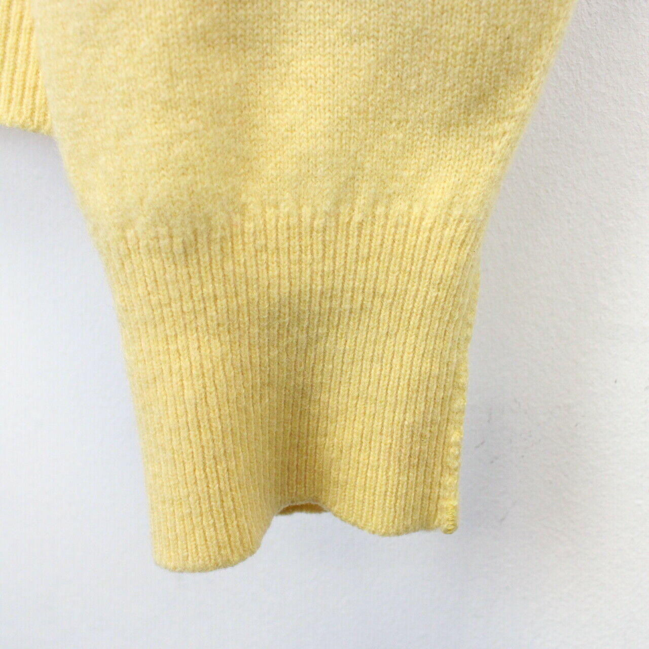 BURBERRYS 80s Knit Sweatshirt Yellow | Large