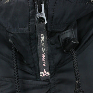 Womens ALPHA INDUSTRIES Flight Jacket Black | Medium