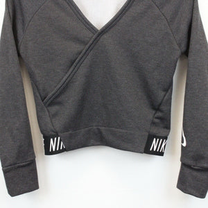 Womens NIKE Crop Sweatshirt Grey | Small