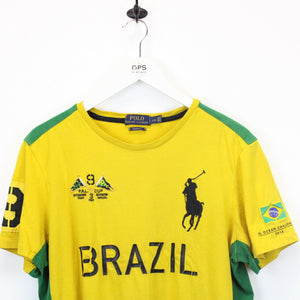 RALPH LAUREN T-Shirt Yellow | Large