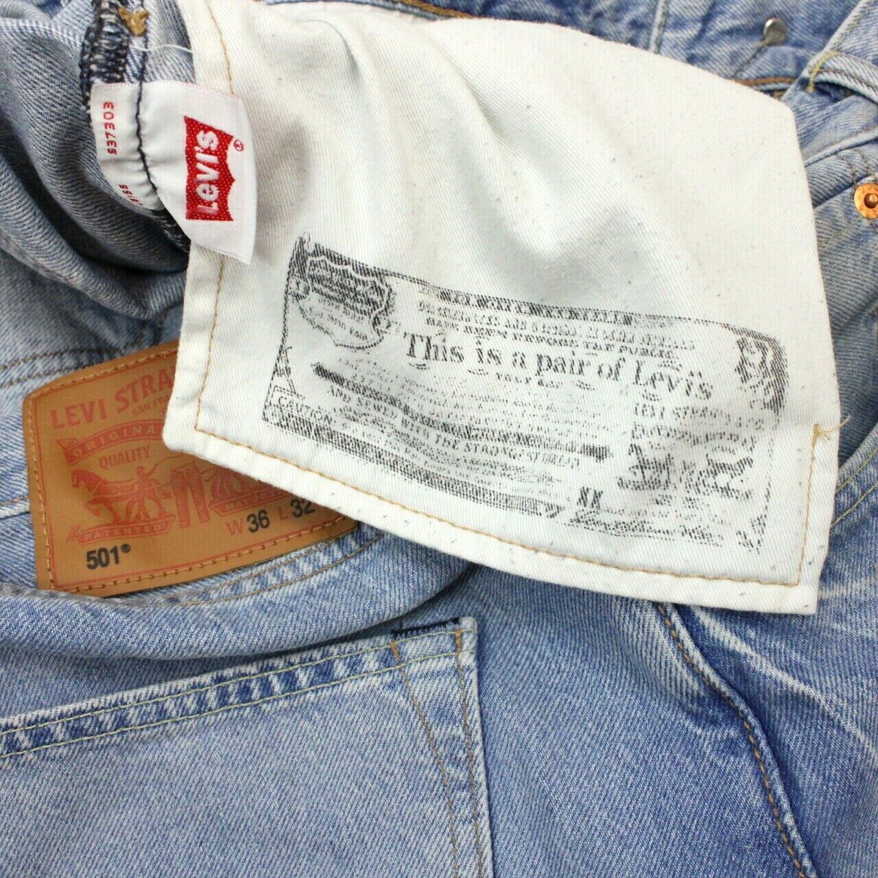 LEVIS 501 Jeans Light Blue | W36 L32