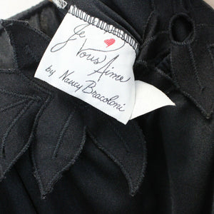 Womens 80s Dress Black | Small