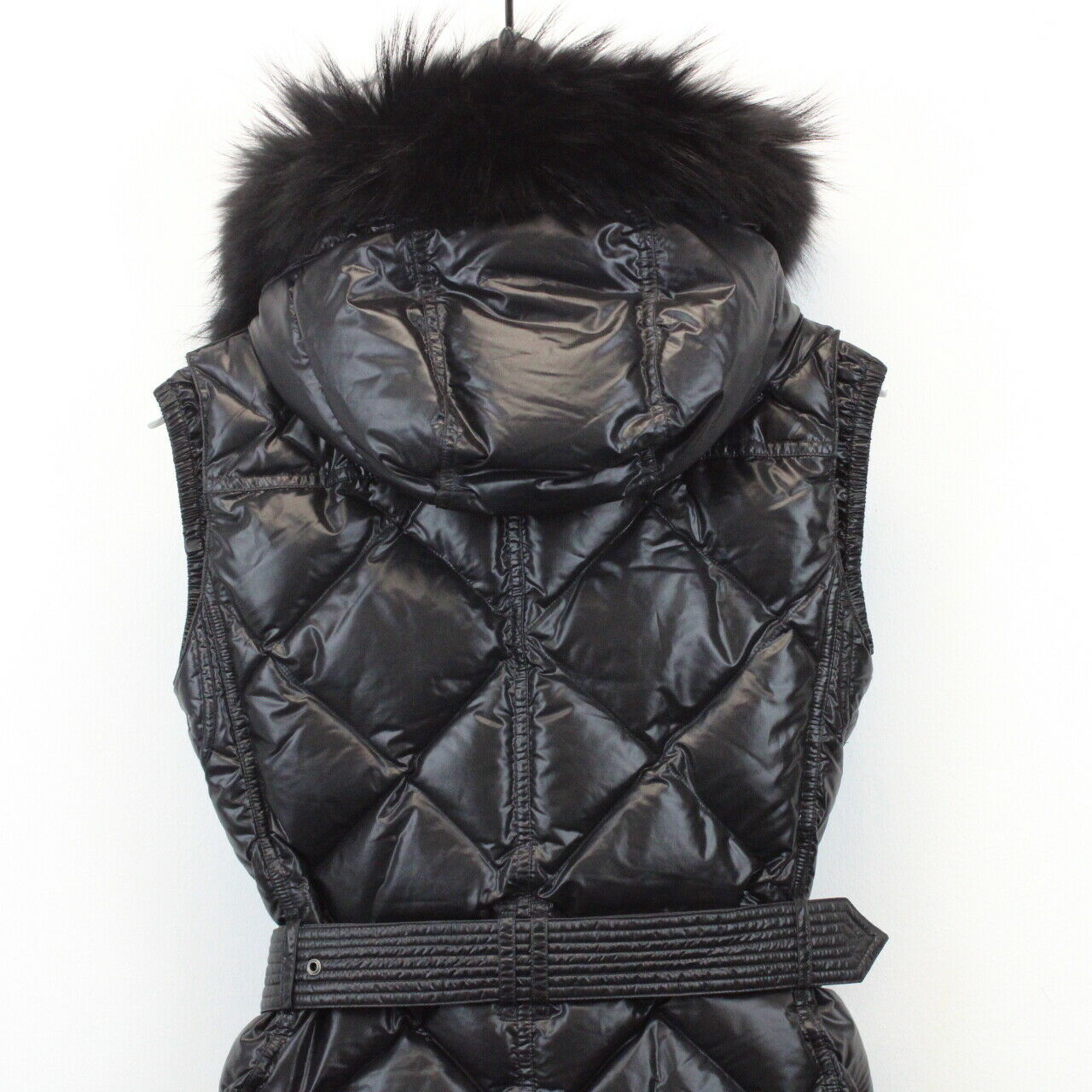 Womens BURBERRY Goose Down Bodywarmer Black XS GPS Vintage
