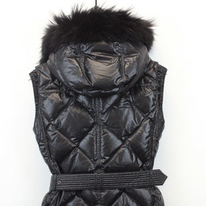 Womens BURBERRY Goose Down Bodywarmer Black | XS