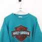 HARLEY DAVIDSON 90s Sweatshirt Green | Large