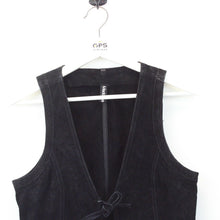 Load image into Gallery viewer, Womens Suede Vest Black | Small
