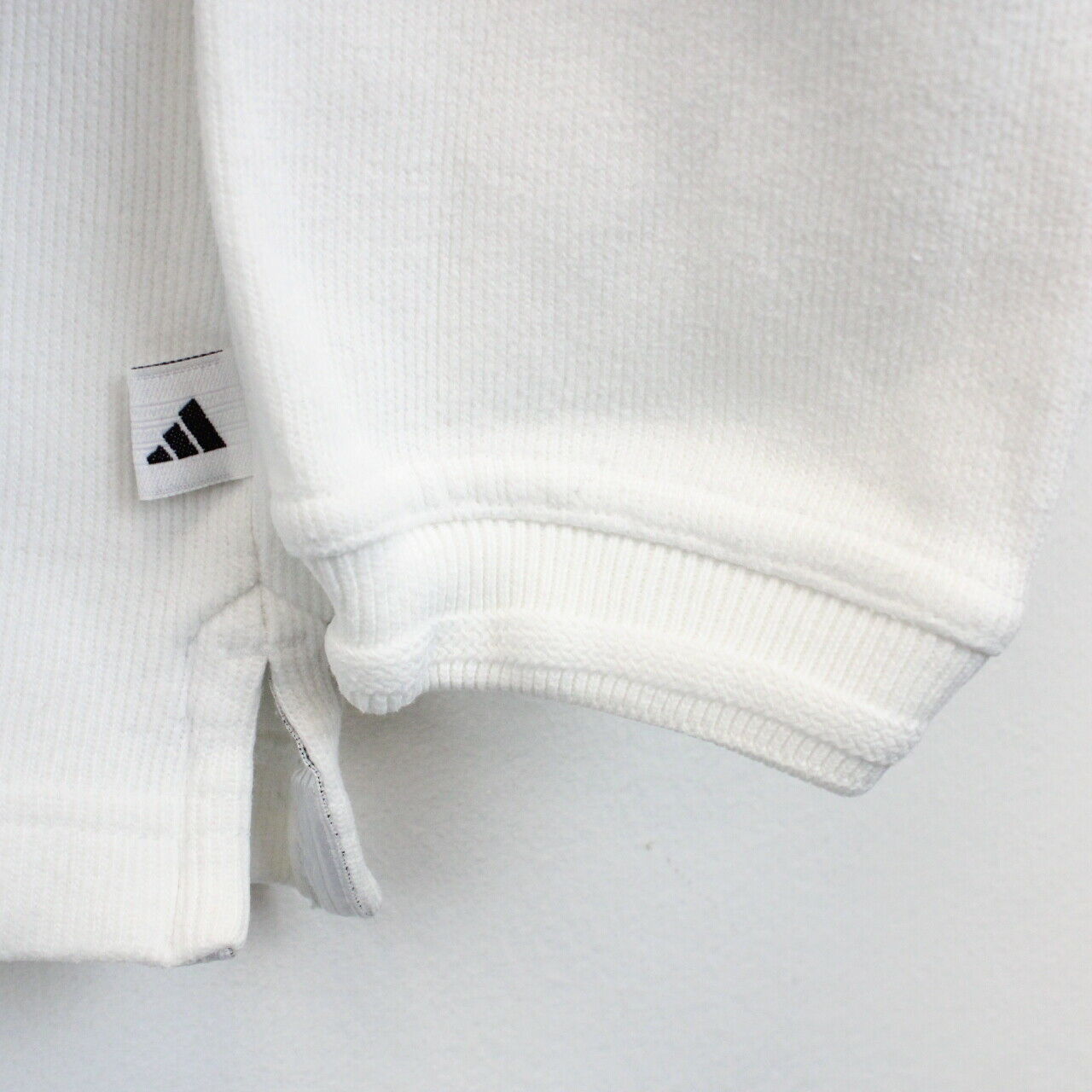Womens ADIDAS 90s 1/4 Zip Sweatshirt White | Medium