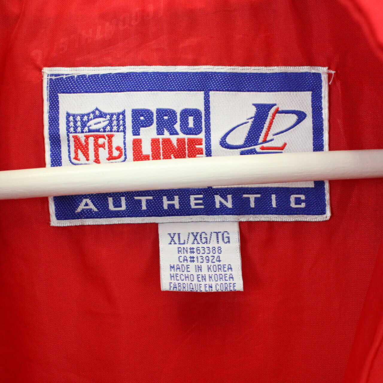 NFL 90s Kansas City CHIEFS Jacket Red | XL