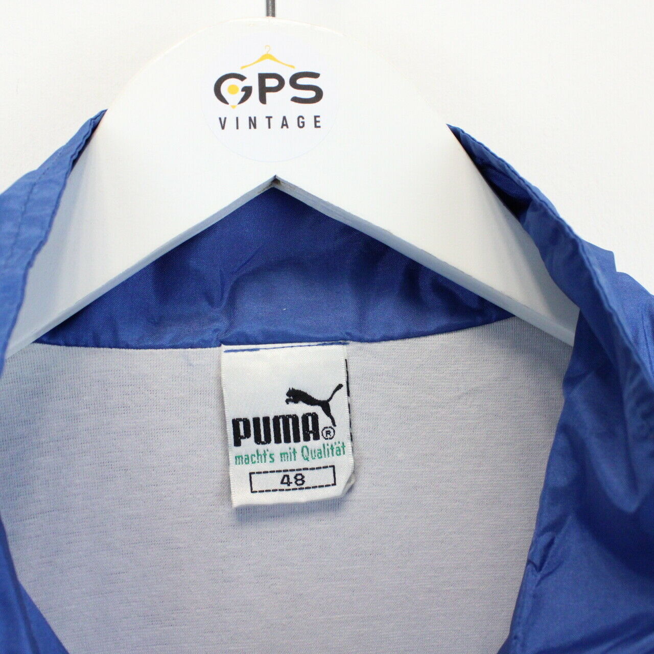 Vintage 90s PUMA Track Top Blue | Medium